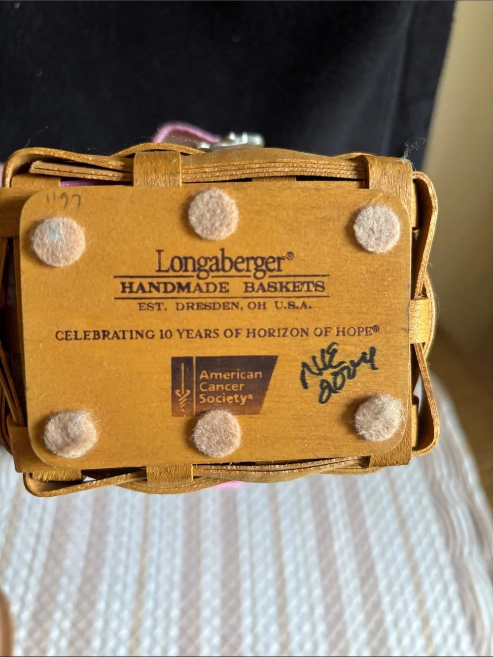 2004 Longaberger Horizon of Hope Basket Set